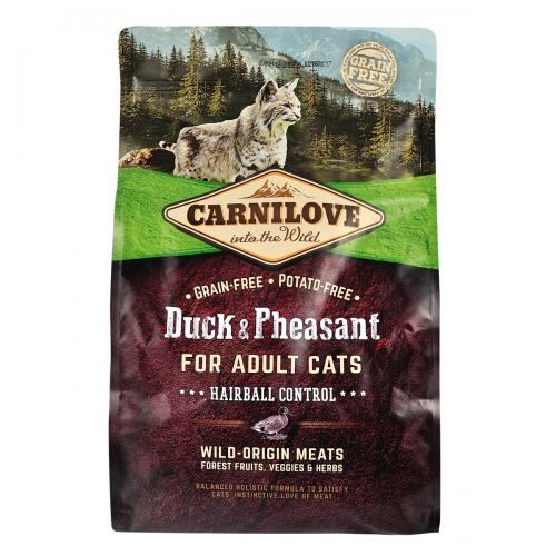 Сухой корм Carnilove Cat Hairball Control для вывода шерсти у кошек, утка и фазан, 2 кг 170197/2348 фото